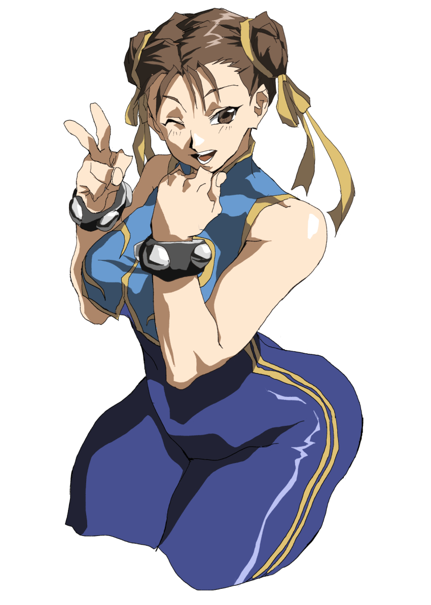 1girl, ahoge, bare_shoulders, blue_bodysuit, blue_unitard, blush, bodysuit, bracelet