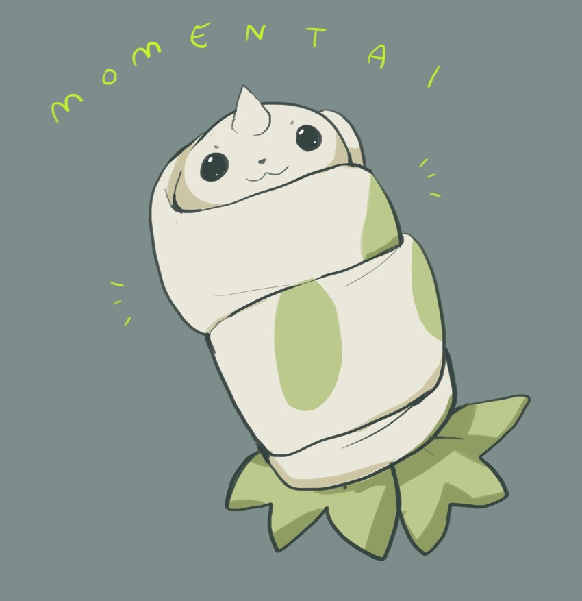 :3, absurdres, digimon, digimon_(creature), digimon_tamers, highres, horn, looking_at_viewer, nebulami, no_humans, simple_background, smile, solo, terriermon