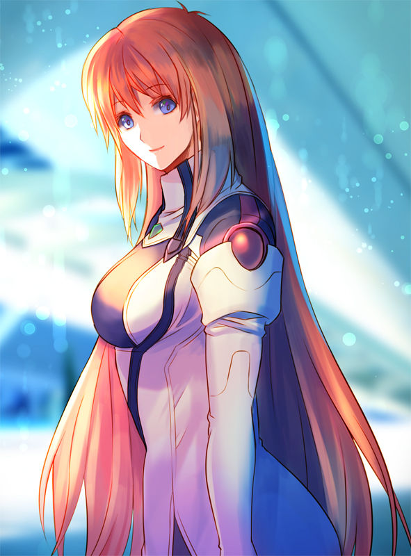 1girl, blue_eyes, breasts, closed_mouth, elhaym_van_houten, long_hair, looking_at_viewer, medium_breasts