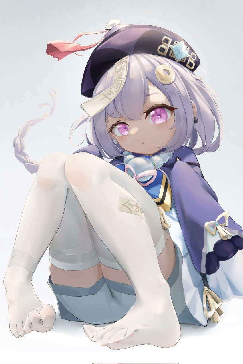 1girl, :o, bead_necklace, beads, berserker_r, braid, braided_ponytail, cape