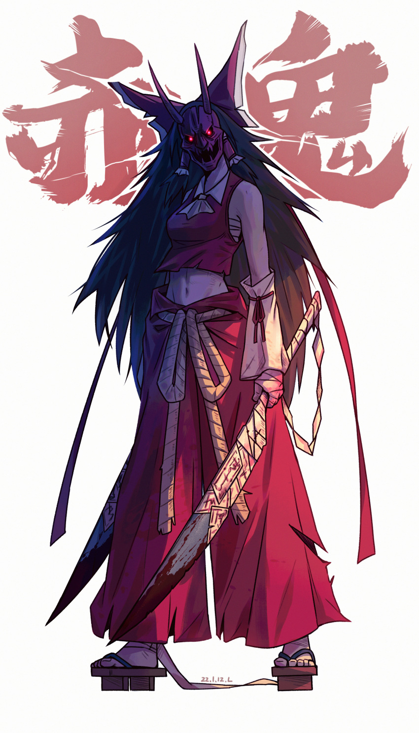 1girl, absurdres, aged_up, ascot, bandages, bare_shoulders, blood, bloody_bandages