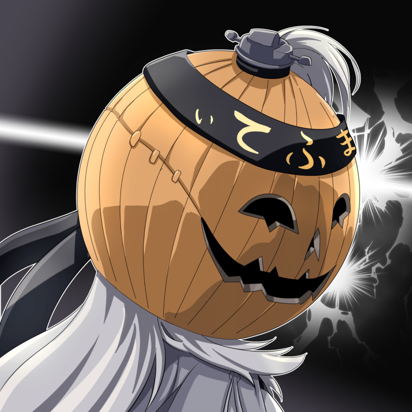 1girl, black_background, black_headband, clothes_writing, cosplay, gundam, gundam:_hathaway's_flash, hachimaki