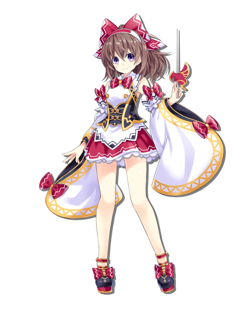 1girl, alpha_transparency, artist_request, bare_legs, black_shoes, bow, bowtie, brown_hair