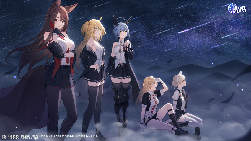 5girls, :o, absurdres, admiral_hipper_(azur_lane), admiral_hipper_(muse)_(azur_lane), ahoge, akagi_(azur_lane), akagi_(muse)_(azur_lane)