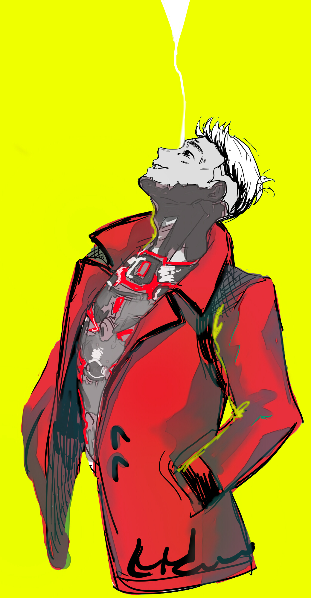 1boy, apex_legends, armor, crypto_(apex_legends), devil's_advocate_crypto, from_side, hands_in_pocket, highres