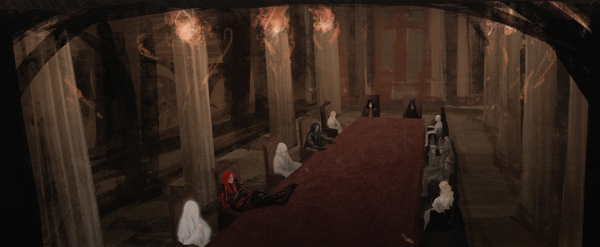 2girls, 6+boys, absurdres, adam_(lord_of_the_mysteries), amon_(lord_of_the_mysteries), angel, animal_ears, armor