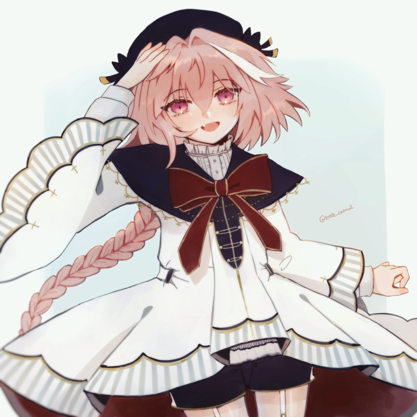 1boy, astolfo_(angel_breath)_(fate), astolfo_(fate), bow, braid, crossdressing, crossdressing_(mtf), fate/grand_order