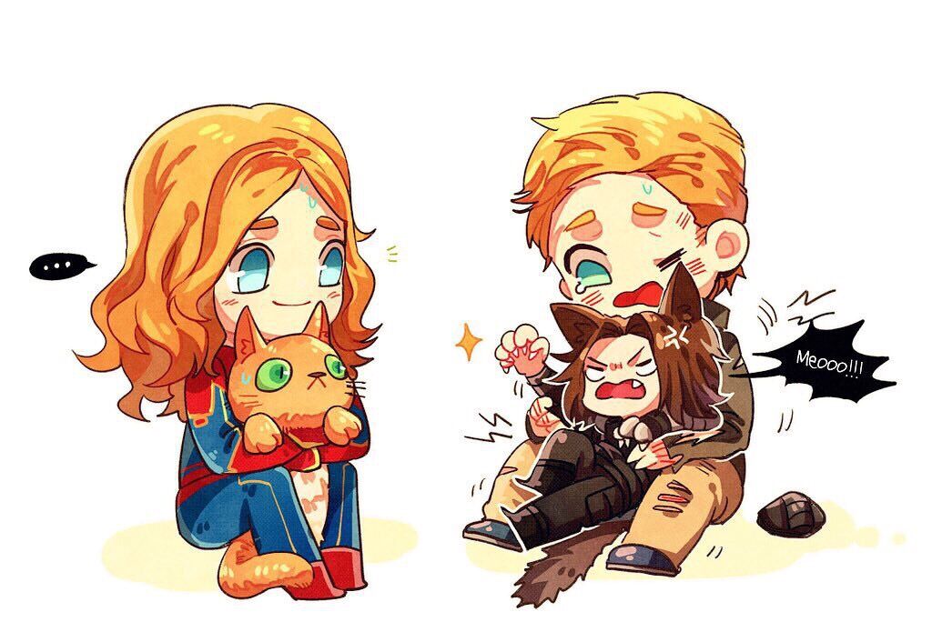 1girl, 2boys, anger_vein, animal, animal_ears, animal_hug, animification, blonde_hair