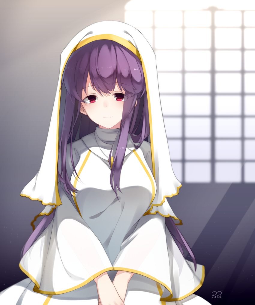 1girl, artist_name, black_souls, breasts, catherine_(black_souls), chinese_commentary, closed_mouth, cross