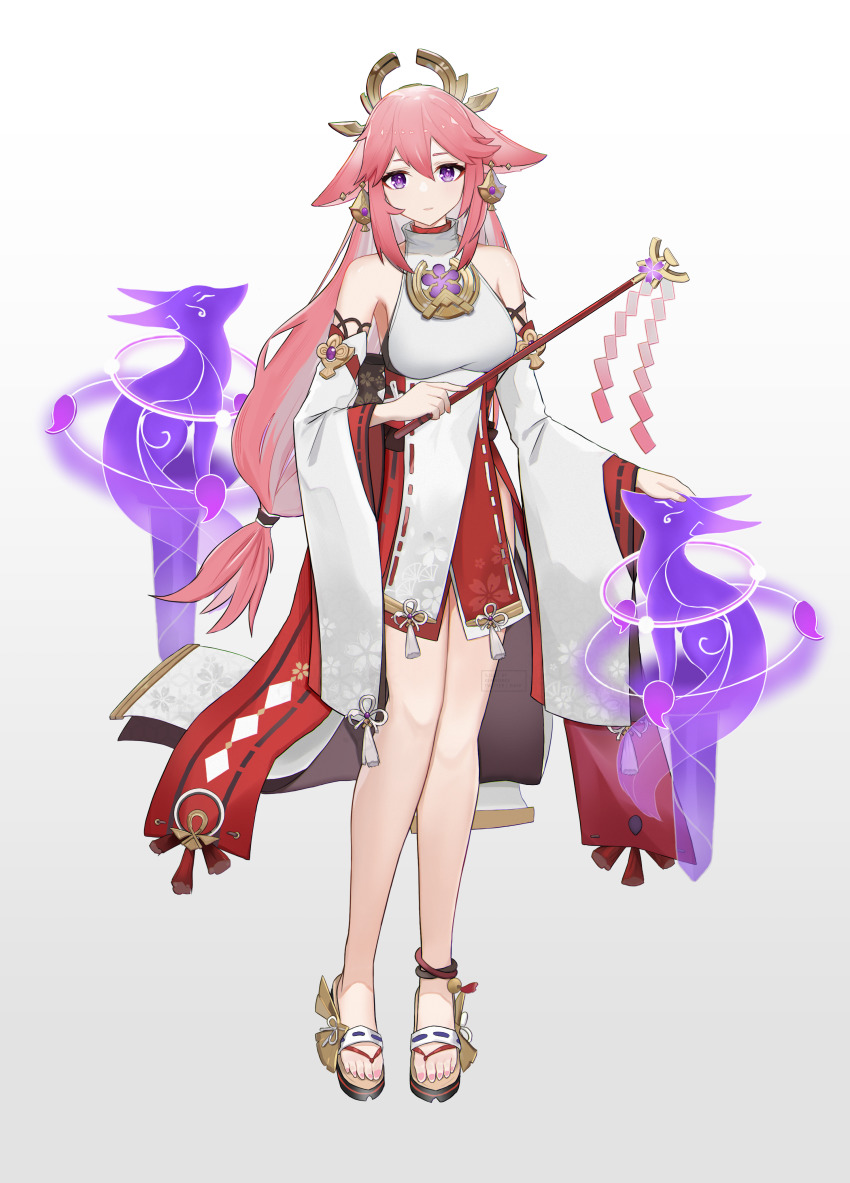 1girl, absurdres, anklet, arm_up, armpits, aura, bare_legs, bare_shoulders