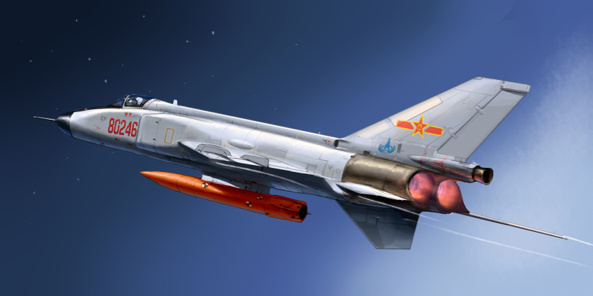absurdres, air-to-space_missile, aircraft, airplane, anti-satellite_missile, anti-satellite_weapon, asterozoa, blue_background, cloud, commentary_request, earth-to-space_weapon, fighter, fighter_jet, fire, flying, gradient_background, highres, mecha, military, military_vehicle, missile, night, no_humans, original, people's_liberation_army, people's_liberation_army_air_force, robot, signature, sky, space_weapon, star_(sky), vehicle_focus
