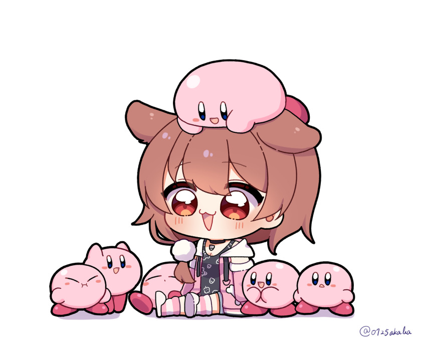 0725akaba, 1girl, animal_ears, black_tank_top, blue_eyes, blush, blush_stickers, bone_print