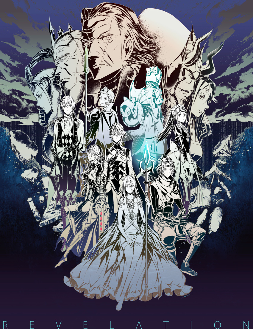 amao_miyuki, anankos, anklet, apron, arete_(fire_emblem), armor, azura_(fire_emblem), back