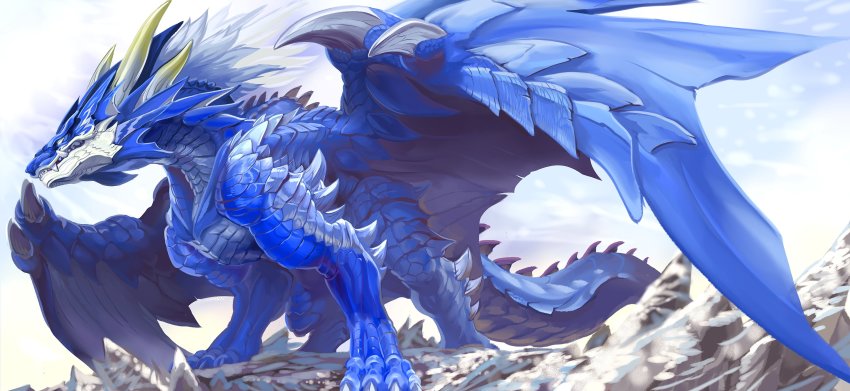 character_request, claws, dragon, dragon_horns, dragon_tail, dragon_wings, duel_masters, full_body