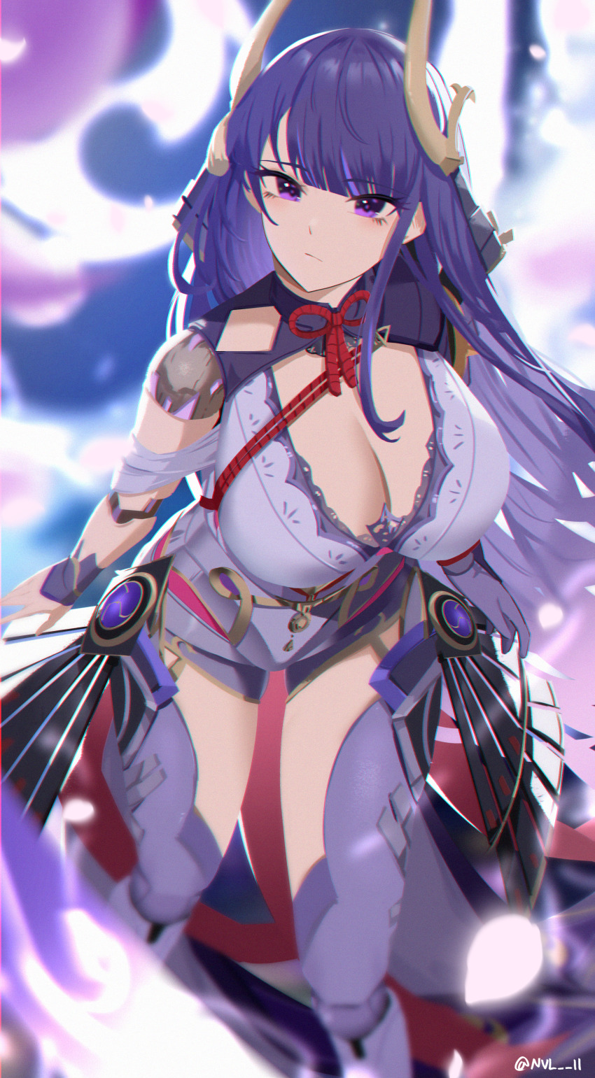 1girl, absurdres, braid, breasts, genshin_impact, highres, japanese_clothes, kimono