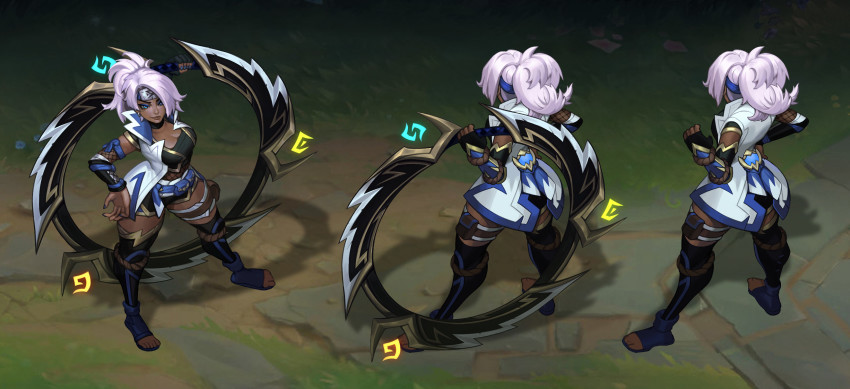 1girl, black_gloves, boots, breasts, cleavage, dark-skinned_female, dark_skin, fingerless_gloves