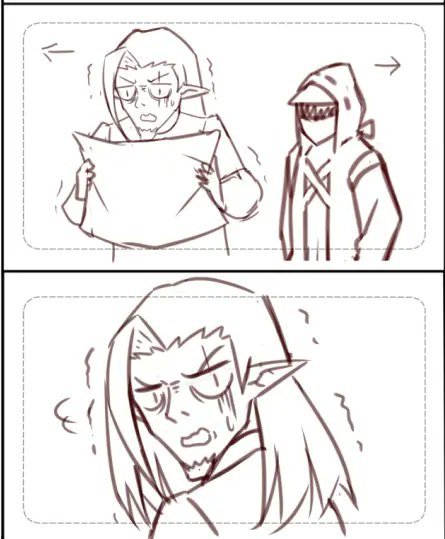 1boy, 1other, arknights, doctor_(arknights), duke_kashchey_(arknights), hood, hood_up, huan_jiu