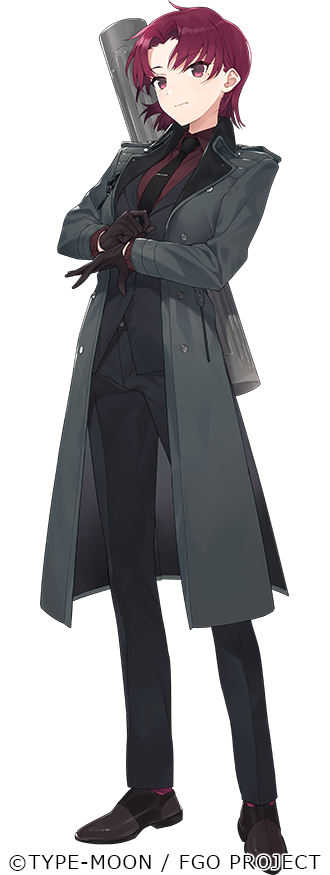 1girl, bazett_fraga_mcremitz, black_gloves, black_jacket, black_necktie, black_pants, black_suit, blush