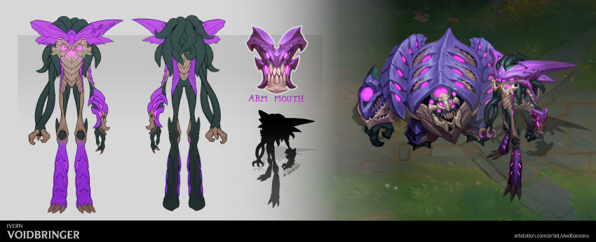 1boy, alternate_costume, artist_name, character_name, claws, commentary, creature, daisy_(league_of_legends)