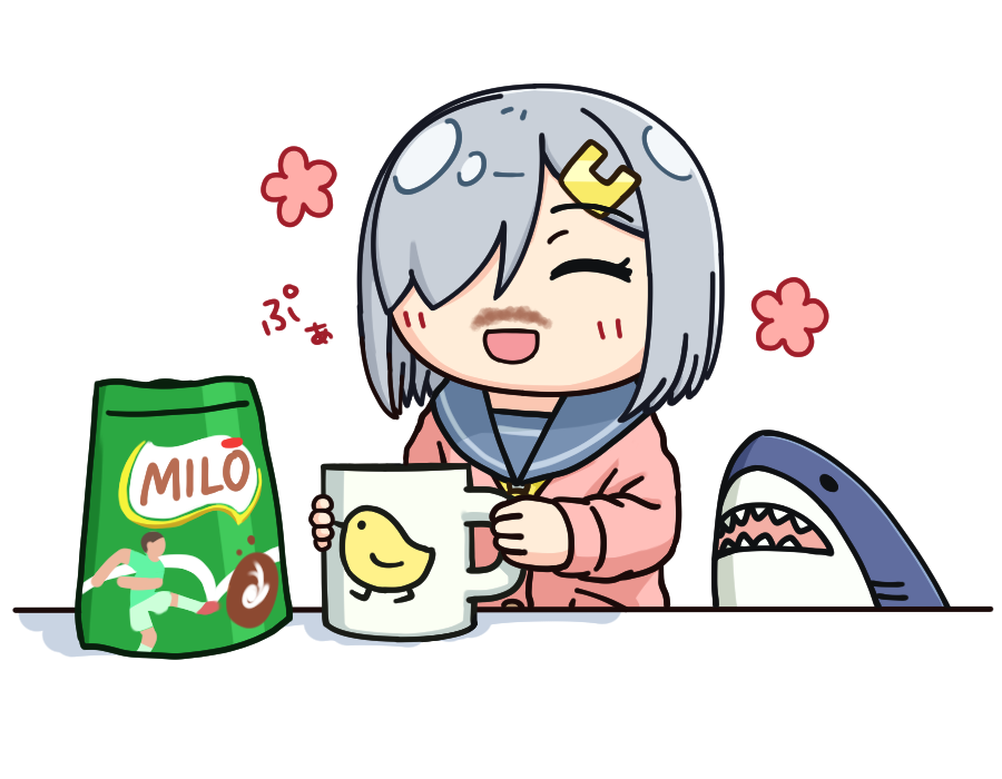 1girl, baby_animal, bird, cardigan, chick, closed_eyes, commentary_request, cup