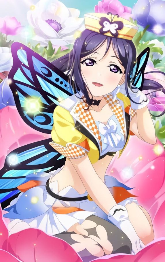 1girl, animal_print, aqua_wings, artist_name, artist_request, bandeau, bare_legs, black_choker