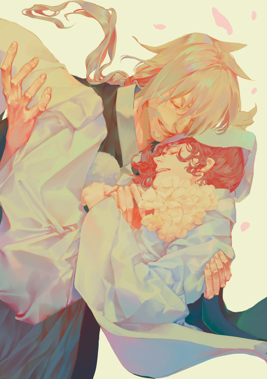 024_(1a41a4), 1boy, 1girl, absurdres, beard, carrying, couple, facial_hair