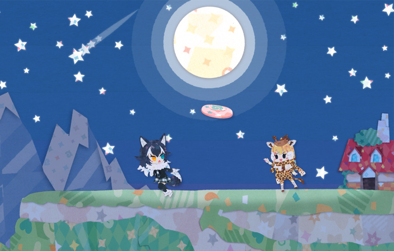 animal_ears, gloves, grey_wolf_(kemono_friends), kemono_friends, kemono_friends_2, kemono_friends_3, kikuchi_milo, necktie