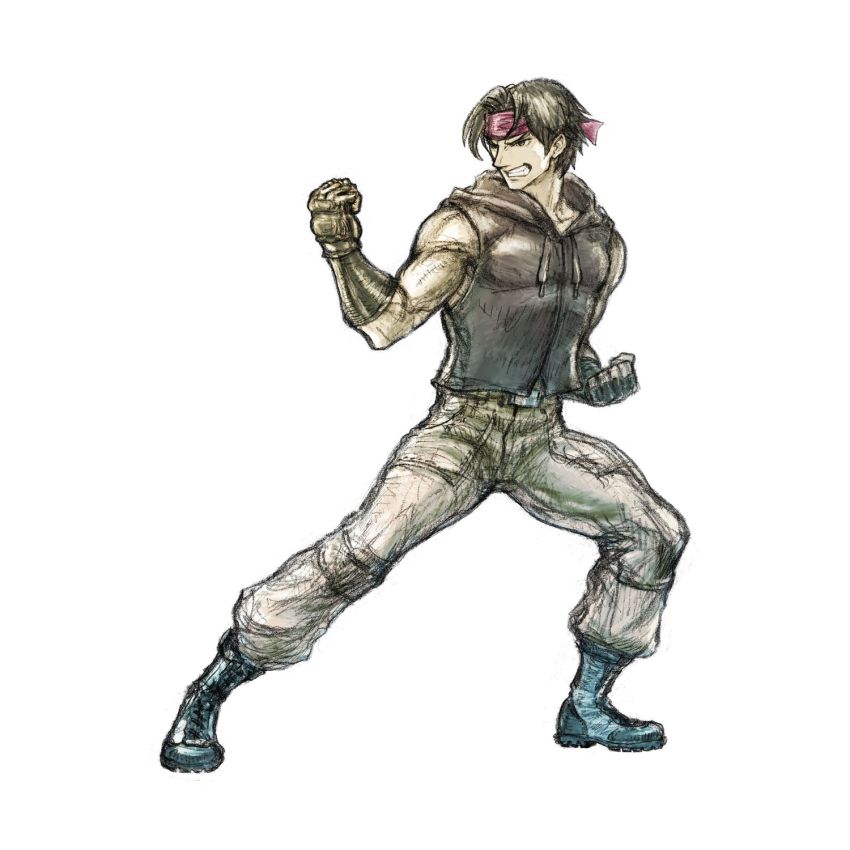 1boy, black_hair, headband, highres, hood, hoodie, ikushima_naoki, ikusy