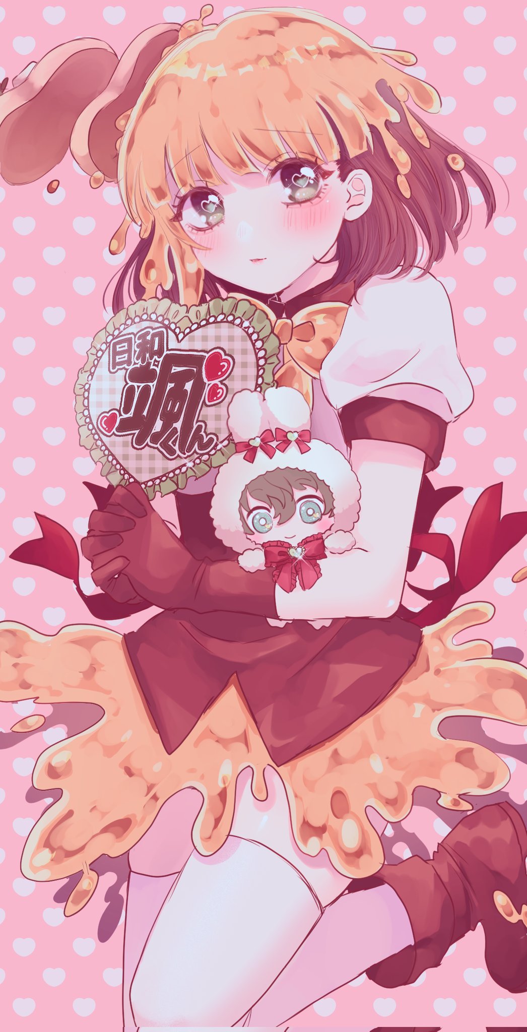 1girl, animal_costume, animal_ears, animal_hood, ankle_boots, blue_eyes, blush, boots