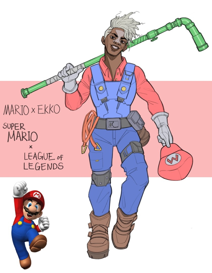 2boys, arm_up, bandages, belt, black_belt, blouse, blue_pants, brown_footwear