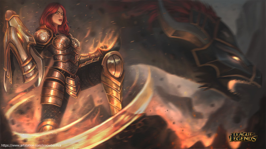 1girl, absurdres, armor, blurry, blurry_background, breastplate, colored_sclera, copyright_name