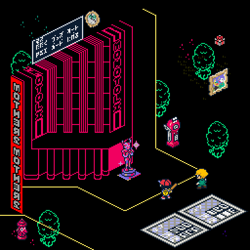 2boys, animated, animated_gif, baseball_cap, blonde_hair, clock, copyright_name, fire_hydrant