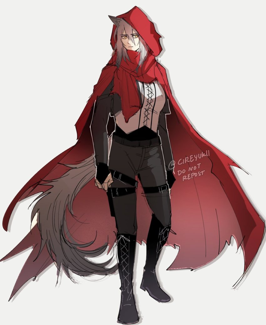 1girl, alternate_costume, animal_ears, arknights, black_boots, black_gloves, black_jacket, black_pants