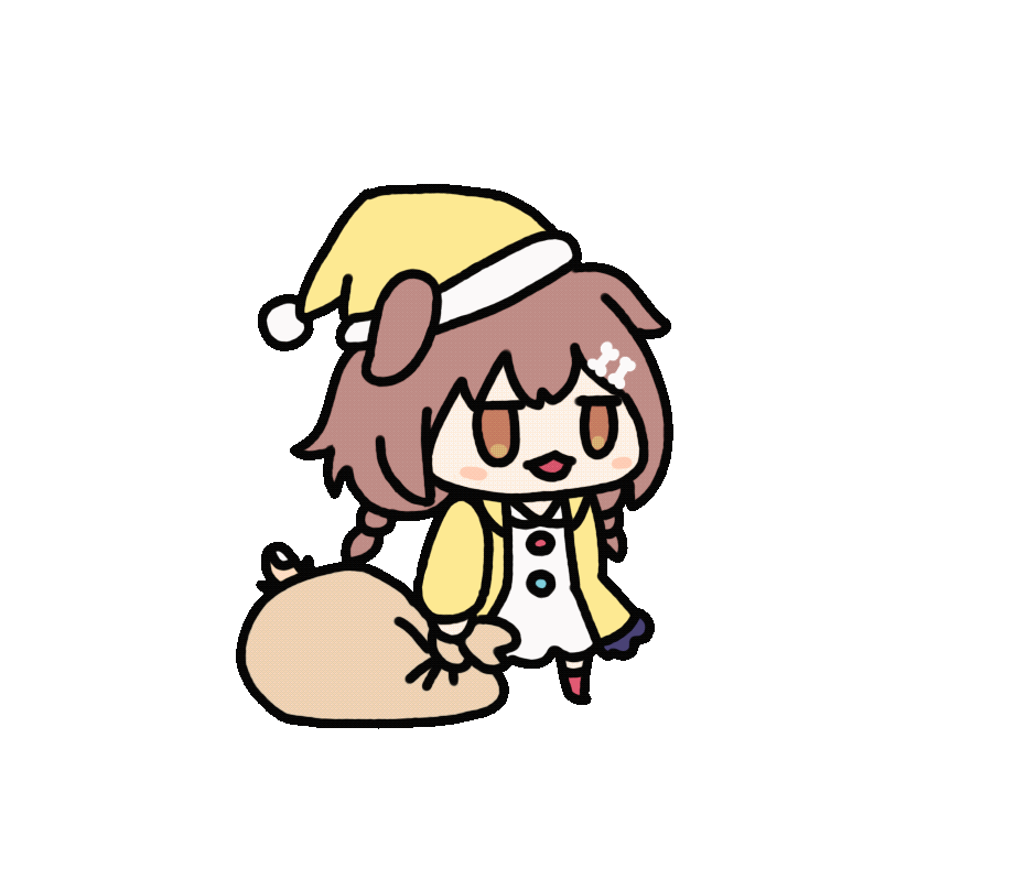 1girl, animal_ears, animated, animated_gif, bag, bone_hair_ornament, brown_eyes, brown_hair