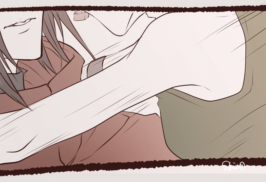 1boy, 1girl, black_hair, chocolate, cloak, crop_top, final_fantasy, final_fantasy_vii