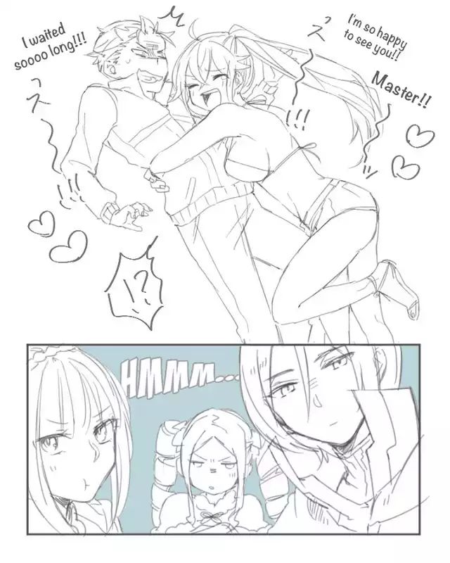 artist_request, beatrice_(re:zero), bikini, braid, breasts, capelet, drill_hair, emilia_(re:zero)