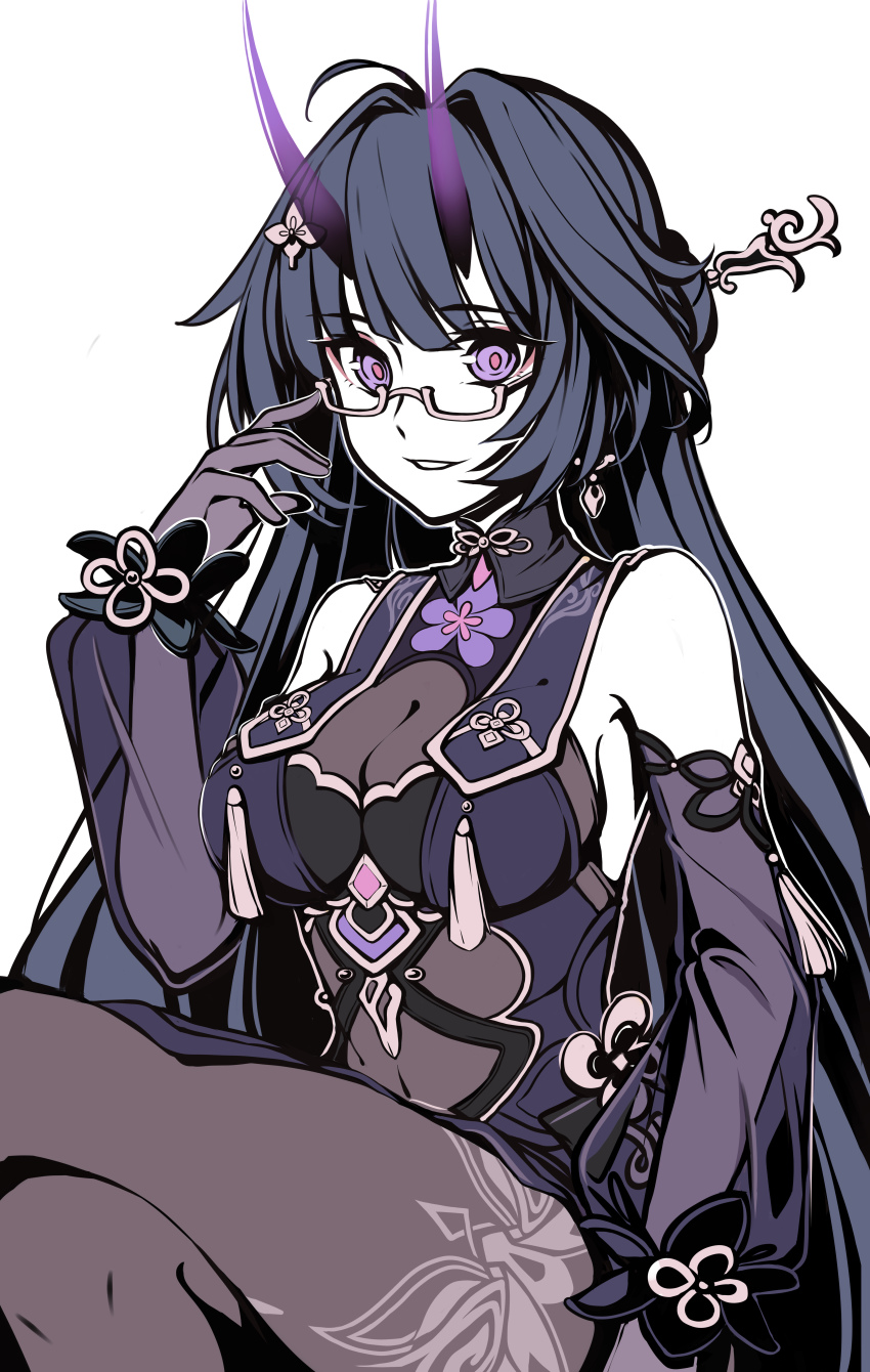 1girl, absurdres, bare_shoulders, breasts, china_dress, chinese_clothes, cleavage, crossed_arms