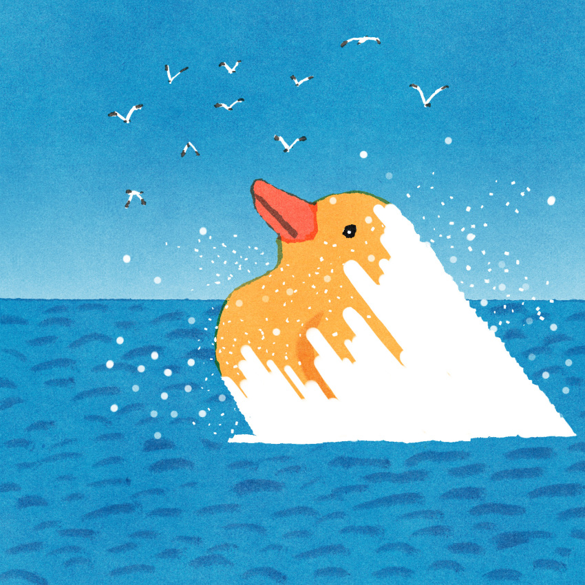 animal, animal_focus, bird, closed_mouth, commentary_request, duck, highres, iida_kento