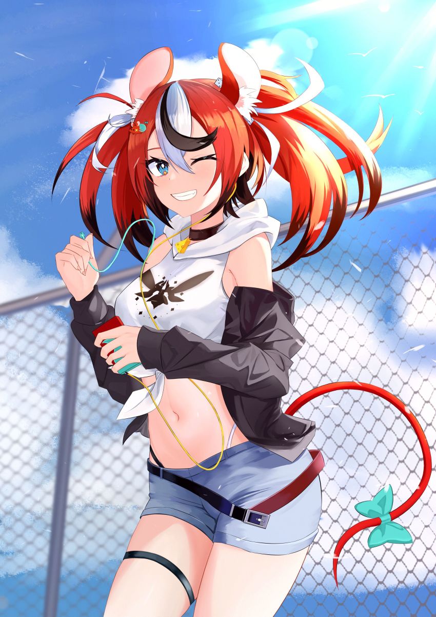 1girl, absurdres, alternate_costume, animal_ear_fluff, animal_ears, asymmetrical_hair, bad_id, bad_pixiv_id