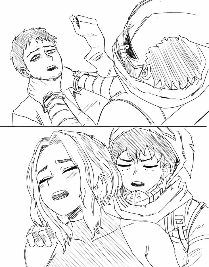 1girl, 2boys, amputee, blush, boku_no_hero_academia, chokeposting_(meme), closed_eyes, freckles, gloves, greyscale, hetero, implied_sex, lady_nagant, looking_at_another, meme, midoriya_izuku, monochrome, multiple_boys, overhaul_(boku_no_hero_academia), short_hair, sketch, strangling, the_last_of_us, the_last_of_us_(series), the_last_of_us_part_ii