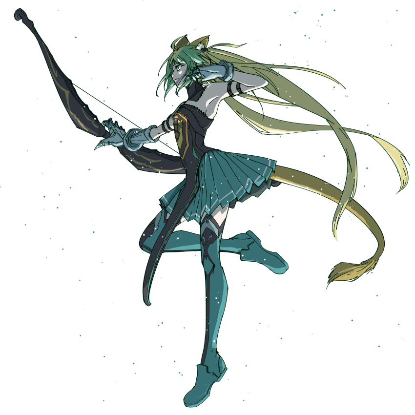 1girl, absurdres, animal_ears, armlet, atalanta_(fate), atalanta_(first_ascension)_(fate), blonde_hair, bodice