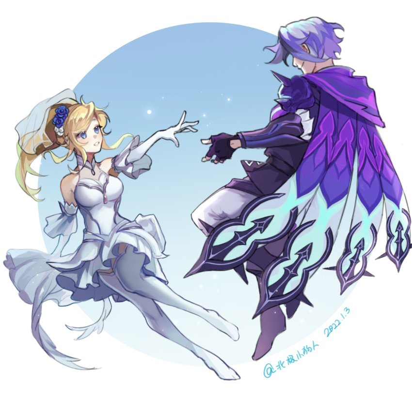 crystal_rose_lux, highres, league_of_legends, lux_(league_of_legends), non-web_source, talon_(league_of_legends), thighhighs, withered_rose_talon