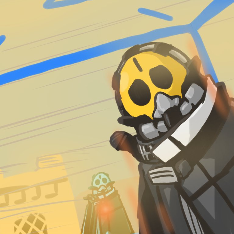 1other, arknights, black_coat, blue_sky, building, coat, day, facing_viewer