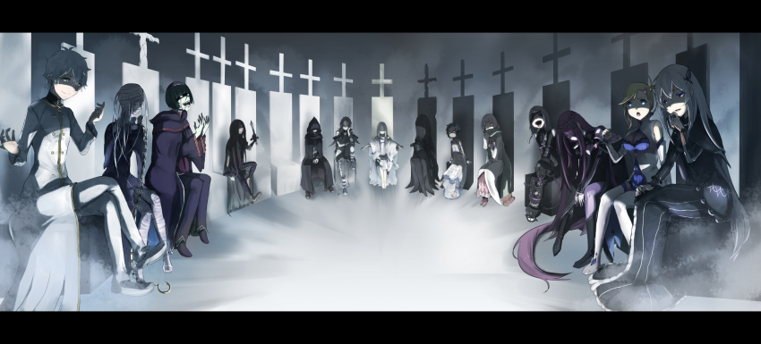 artist_request, carmilla_(re:zero), daphne_(re:zero), echidna_(re:zero), hector_(re:zero), highres, minerva_(re:zero), multiple_boys, multiple_girls, natsuki_subaru, pandora_(re:zero), petelgeuse_romaneeconti, re:zero_kara_hajimeru_isekai_seikatsu, regulus_corneas, roy_alphard, satella_(re:zero), sekhmet_(re:zero), sirius_(re:zero), throne, typhon_(re:zero)