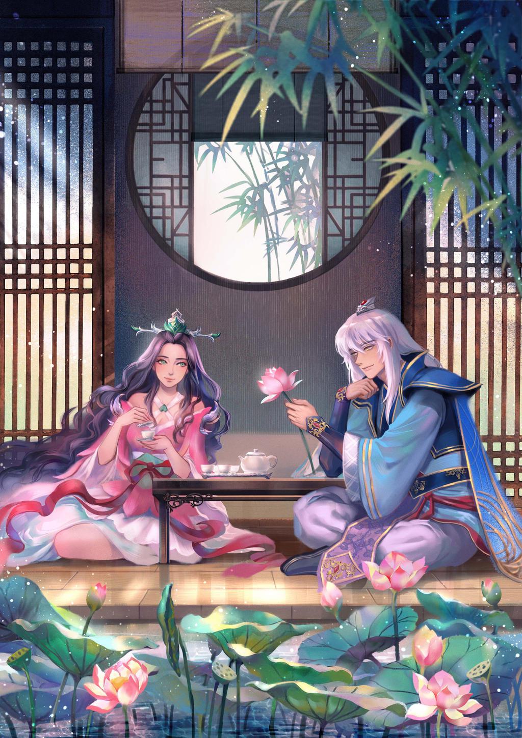 black_hair, blue_eyes, domyzu, enduring_sword_talon, highres, janna_(league_of_legends), league_of_legends, long_hair