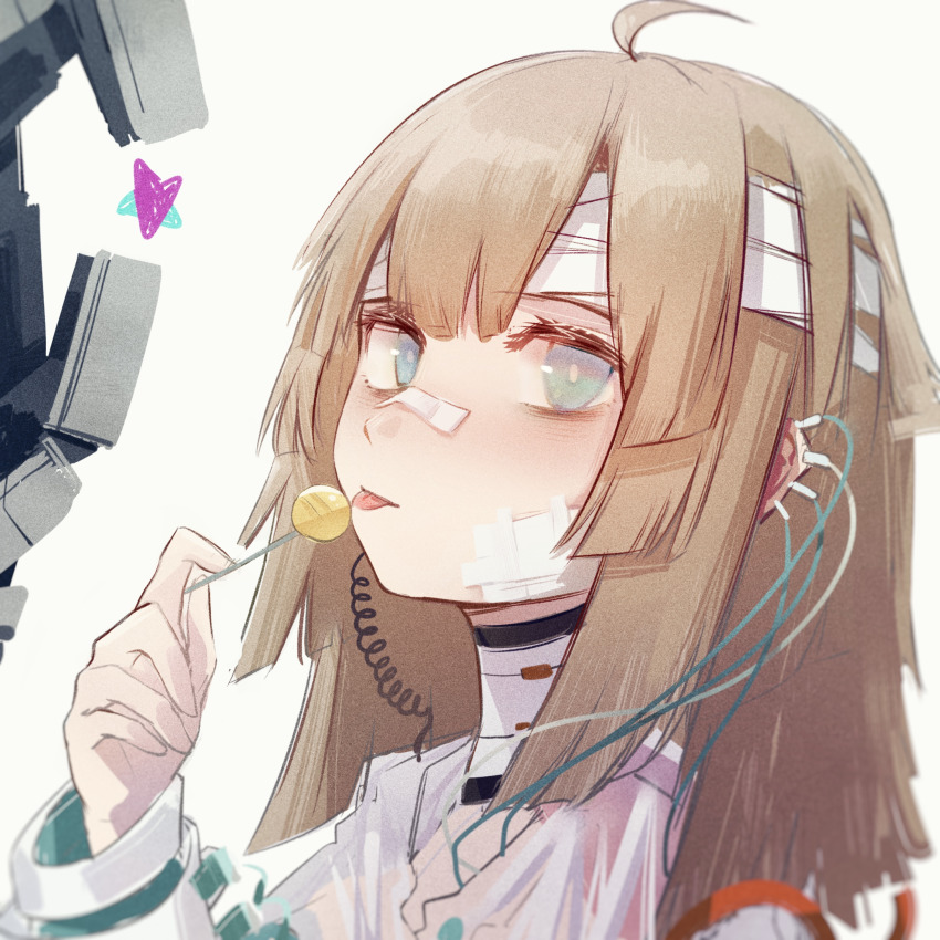 1girl, aa-12, aa-12_(girls'_frontline), absurdres, candy, food, ganezugarrrrr, girls'_frontline