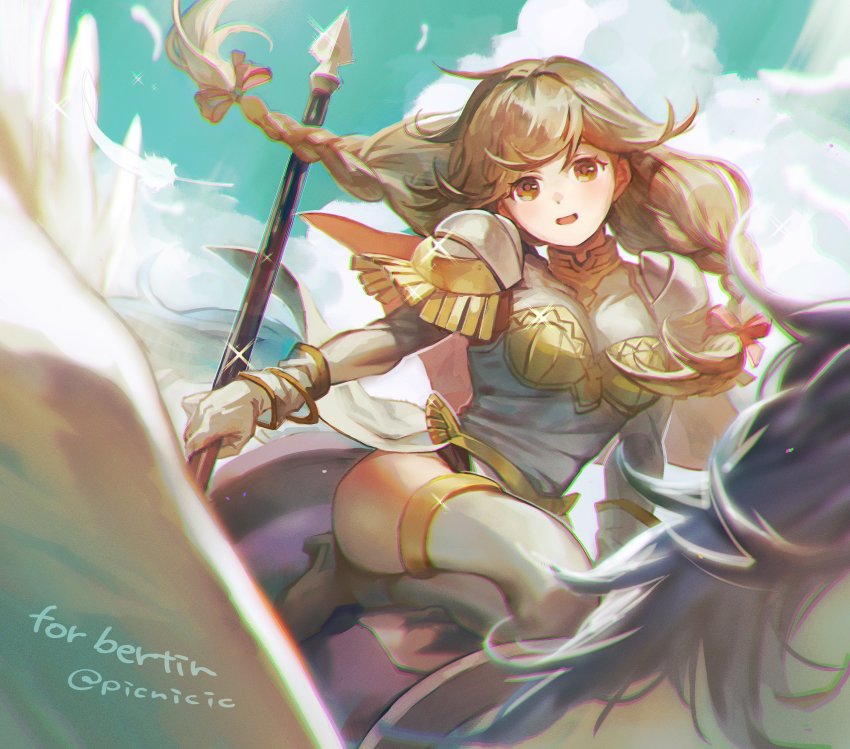 cloud, faye_(fire_emblem), fire_emblem, fire_emblem_echoes:_shadows_of_valentia, flying, highres, nintendo, pegasus