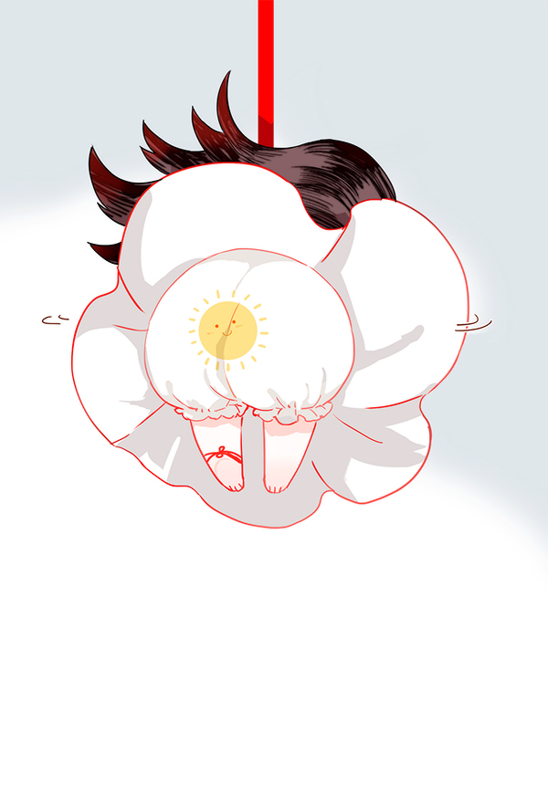 1boy, amore1989, ankle_ribbon, baby, bad_id, bad_pixiv_id, barefoot, bloomers