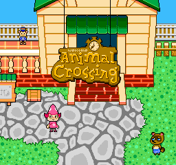 1girl, 2boys, animal_crossing, animated, animated_gif, lowres, miguel_crossing, monkey