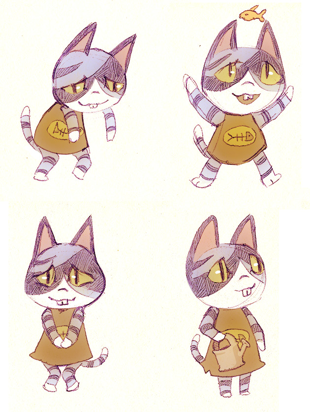 animal_crossing, cat, miguel_crossing, moe_(animal_crossing), nintendo, watering_can, white_background